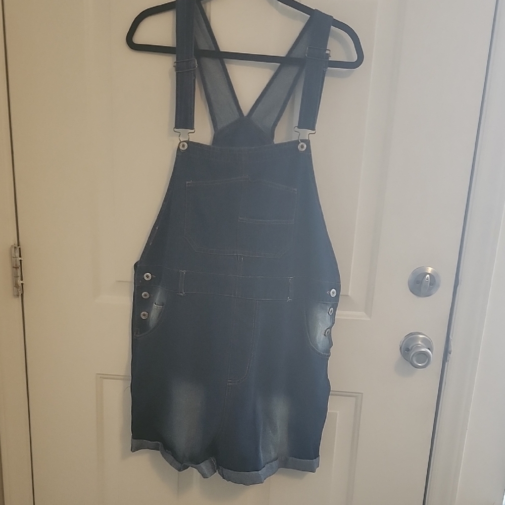 Chic Dark Denim Overalls